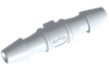 Tube to tube Straight Fitting, 1/16 HB X 1/16 HB, White Nylon