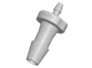 Tube to tube Straight Reducer Fitting, 5/32 HB X 1/16 HB, Natural Polypropylene