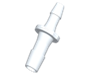 Tube to tube Straight Reducer Fitting, 3/8 HB X 1/4 HB, White Nylon